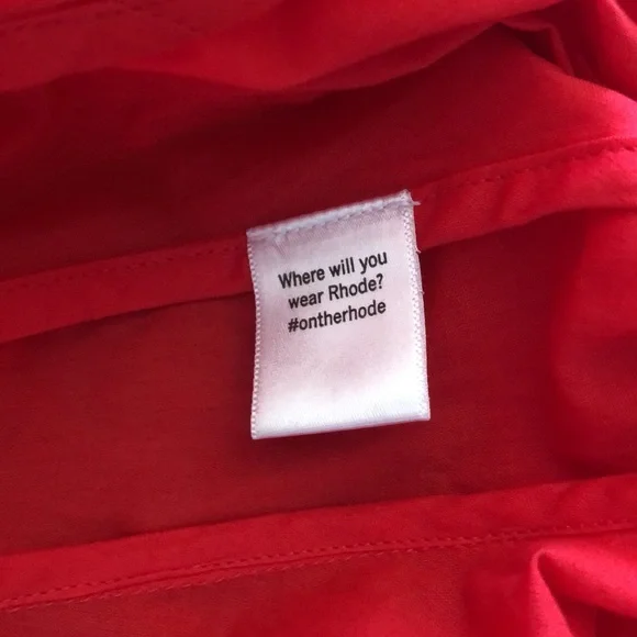 RHODE Elegant Red Women's Dress Size S - Picture 9 of 10